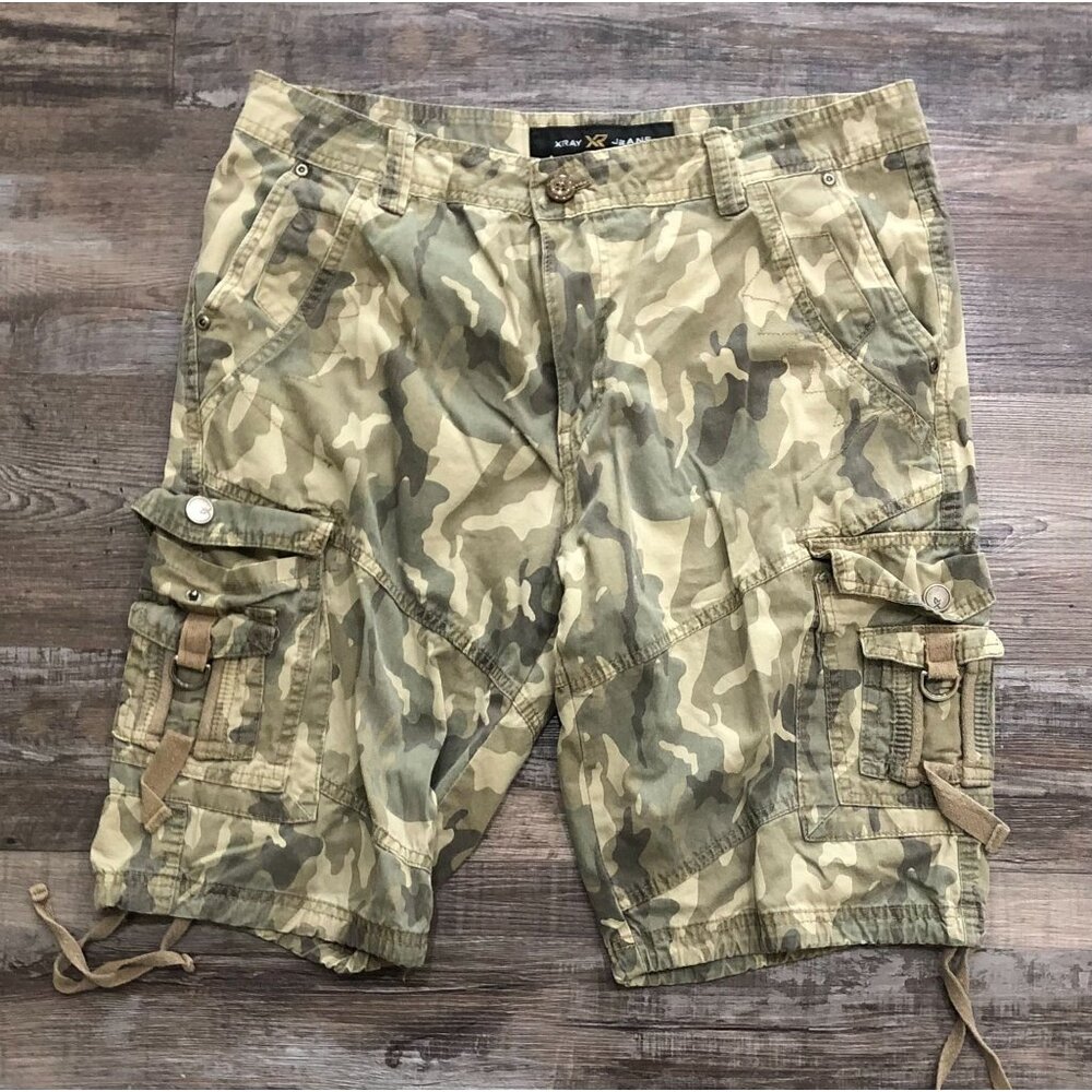 XRay XR Jeans Mens Size 34 Camouflaged Camo Cargo Shorts